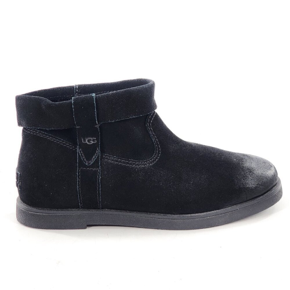 UGG Josefene Cuff Suede Ankle Booties Zip Black - Picture 4 of 10